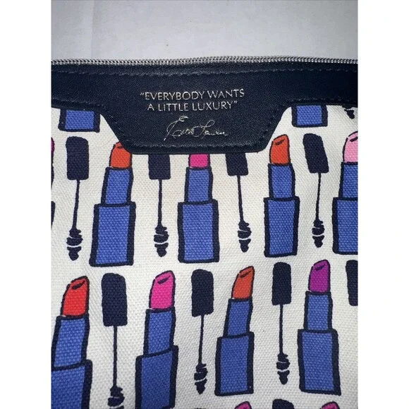 Estee Lauder "Everybody Wants a Little Luxury" Cosmetic Makeup Travel Bag Mm71 - Picture 2 of 5